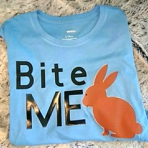 Bite Me Chocolate Bunny White or Black Tee